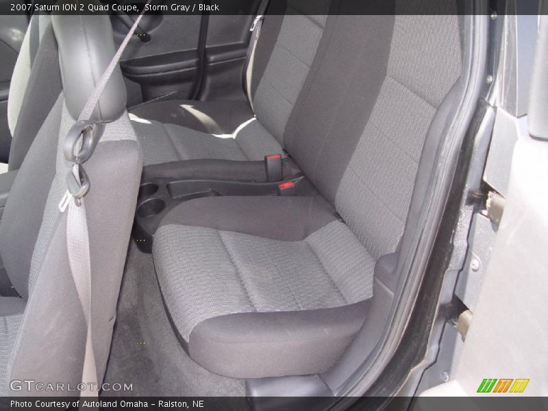 Storm Gray / Black 2007 Saturn ION 2 Quad Coupe