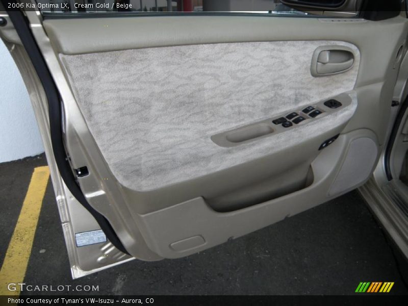 Cream Gold / Beige 2006 Kia Optima LX