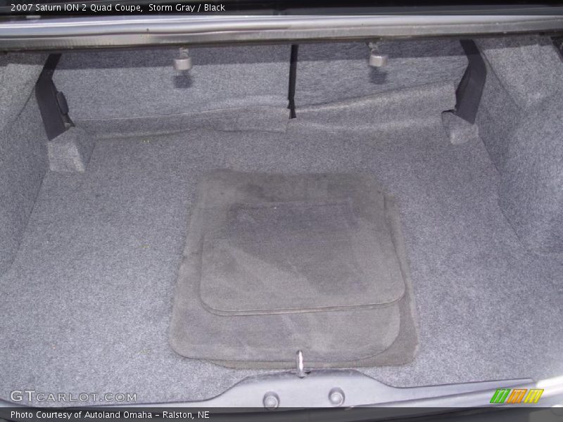 Storm Gray / Black 2007 Saturn ION 2 Quad Coupe