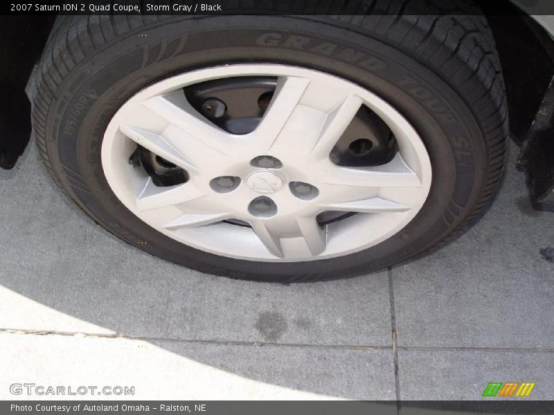 Storm Gray / Black 2007 Saturn ION 2 Quad Coupe