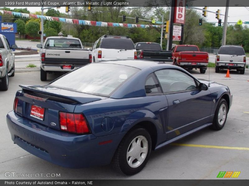 Atlantic Blue Metallic / Light Graphite 1999 Ford Mustang V6 Coupe
