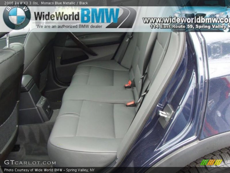 Monaco Blue Metallic / Black 2008 BMW X3 3.0si