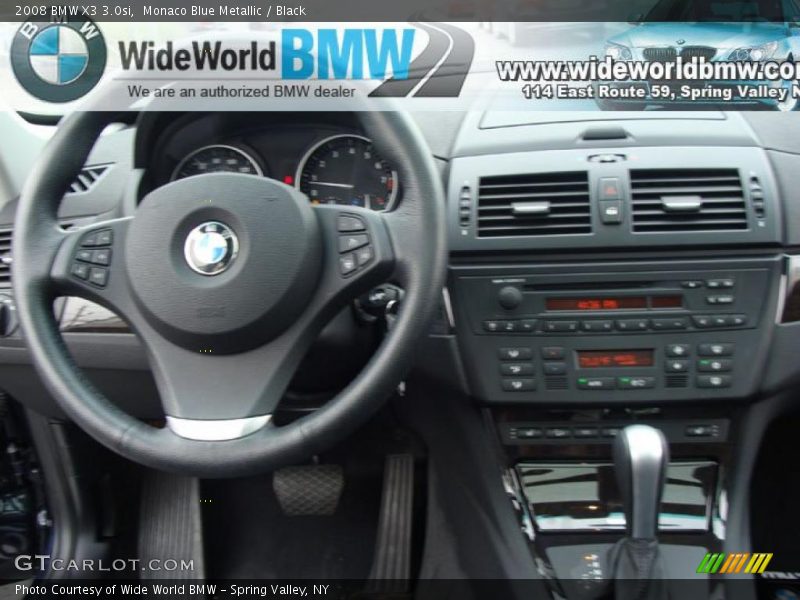 Monaco Blue Metallic / Black 2008 BMW X3 3.0si