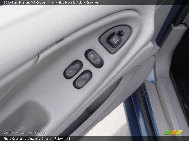 Atlantic Blue Metallic / Light Graphite 1999 Ford Mustang V6 Coupe