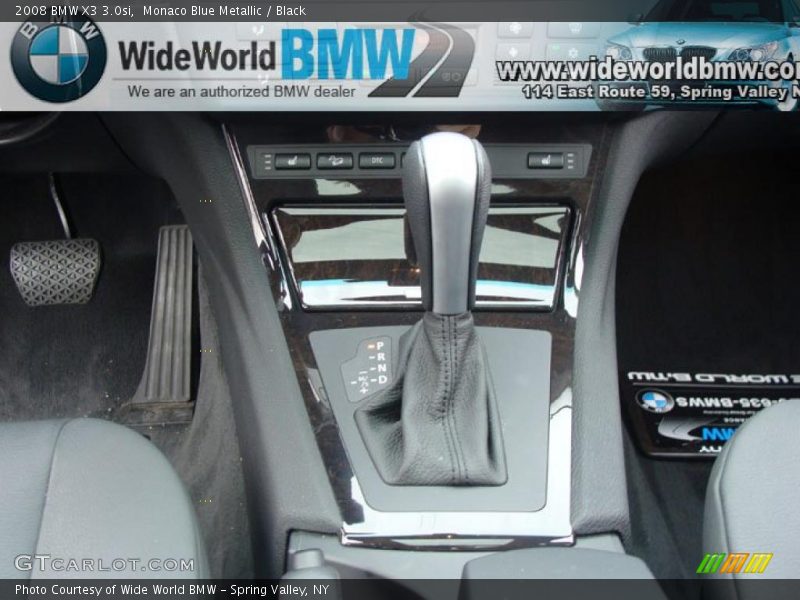Monaco Blue Metallic / Black 2008 BMW X3 3.0si