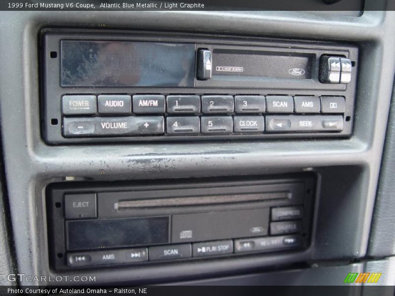 Atlantic Blue Metallic / Light Graphite 1999 Ford Mustang V6 Coupe