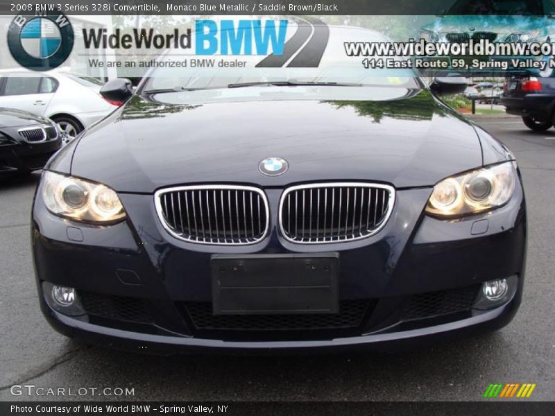 Monaco Blue Metallic / Saddle Brown/Black 2008 BMW 3 Series 328i Convertible