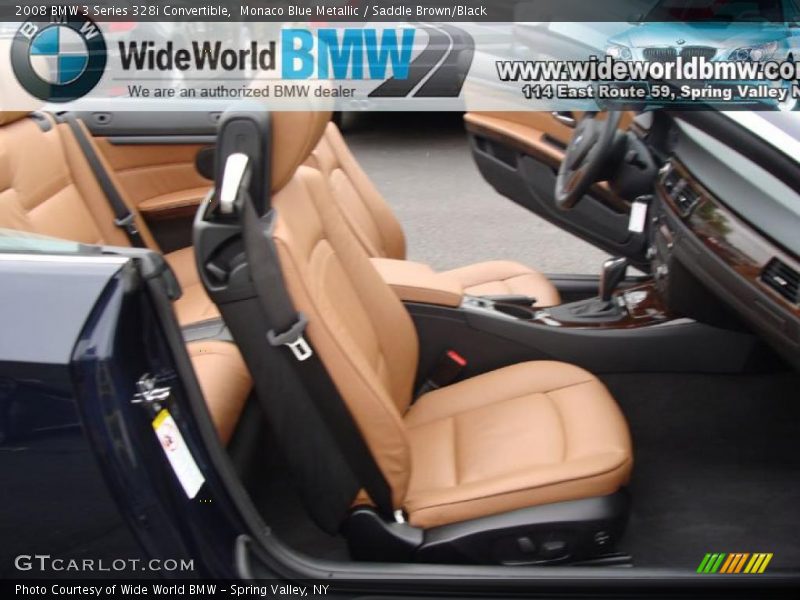 Monaco Blue Metallic / Saddle Brown/Black 2008 BMW 3 Series 328i Convertible