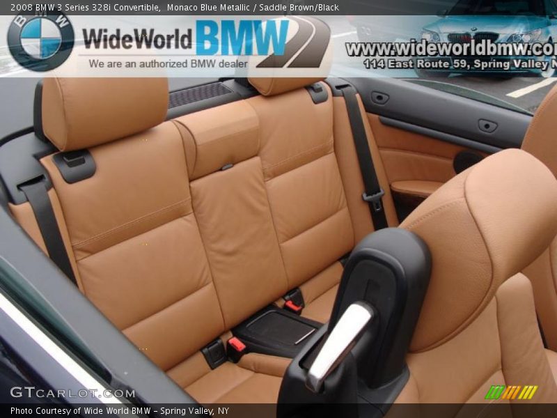 Monaco Blue Metallic / Saddle Brown/Black 2008 BMW 3 Series 328i Convertible