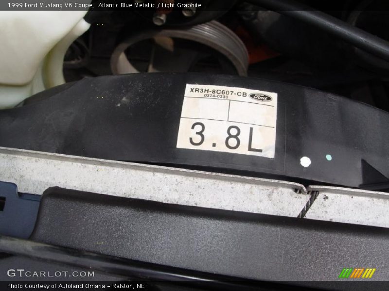 Atlantic Blue Metallic / Light Graphite 1999 Ford Mustang V6 Coupe