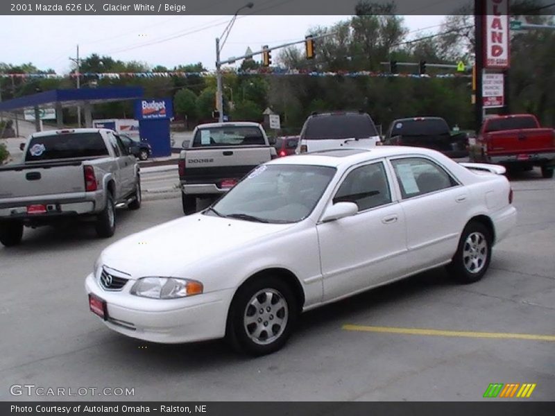 Glacier White / Beige 2001 Mazda 626 LX