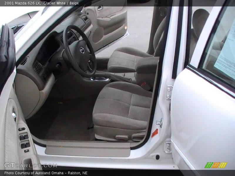 Glacier White / Beige 2001 Mazda 626 LX