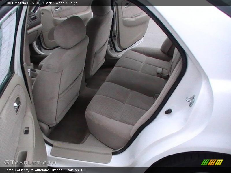 Glacier White / Beige 2001 Mazda 626 LX