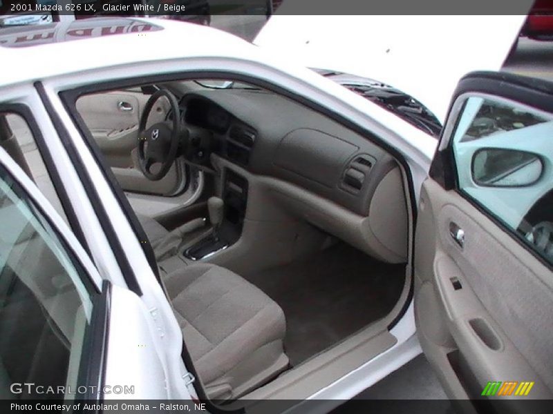 Glacier White / Beige 2001 Mazda 626 LX