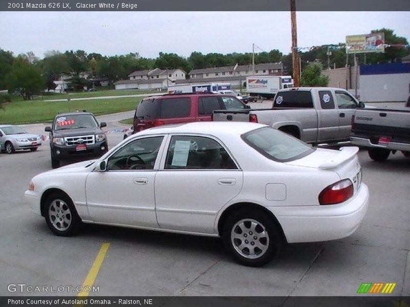 Glacier White / Beige 2001 Mazda 626 LX
