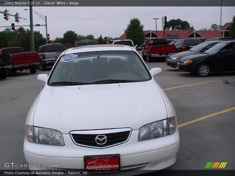 Glacier White / Beige 2001 Mazda 626 LX