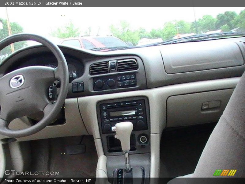 Glacier White / Beige 2001 Mazda 626 LX