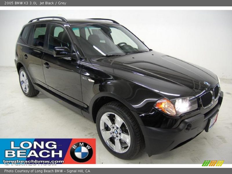 Jet Black / Grey 2005 BMW X3 3.0i