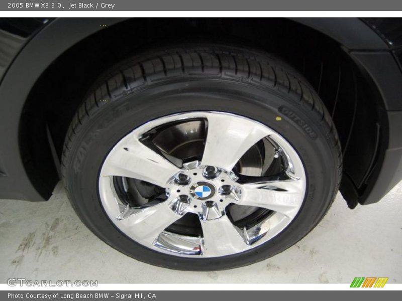 Jet Black / Grey 2005 BMW X3 3.0i