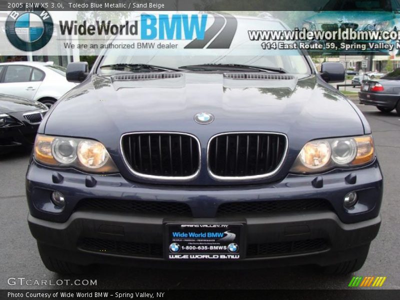 Toledo Blue Metallic / Sand Beige 2005 BMW X5 3.0i