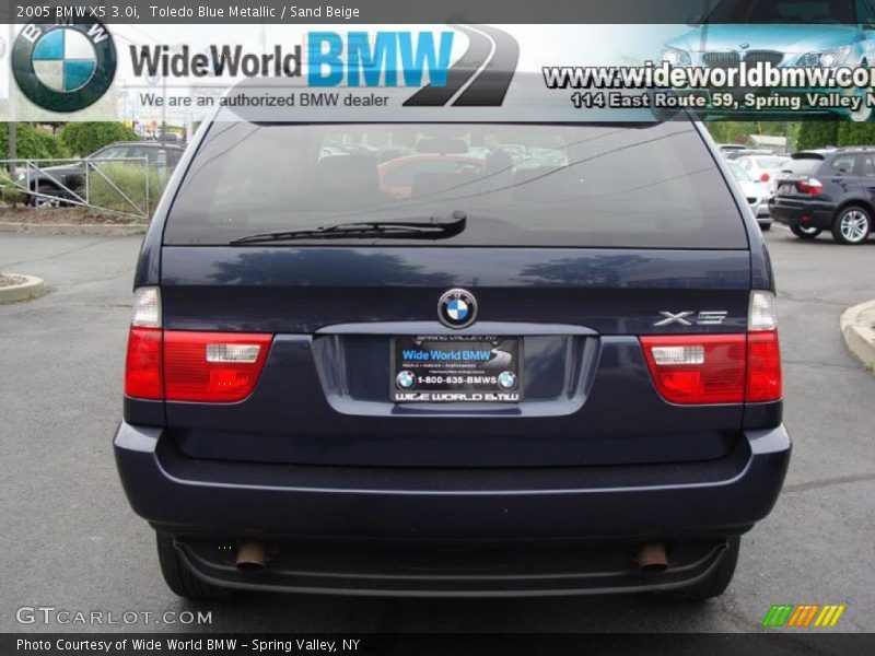 Toledo Blue Metallic / Sand Beige 2005 BMW X5 3.0i