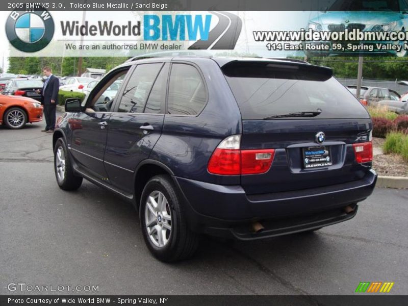 Toledo Blue Metallic / Sand Beige 2005 BMW X5 3.0i