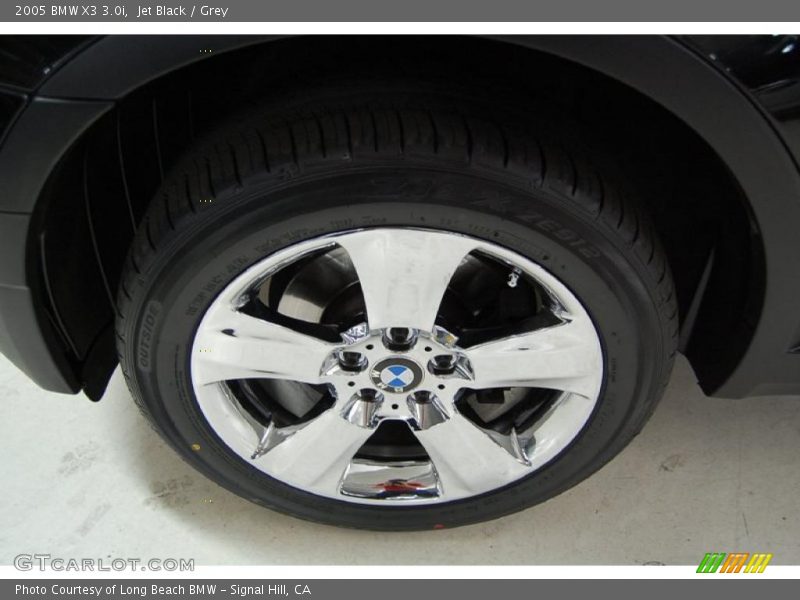 Jet Black / Grey 2005 BMW X3 3.0i