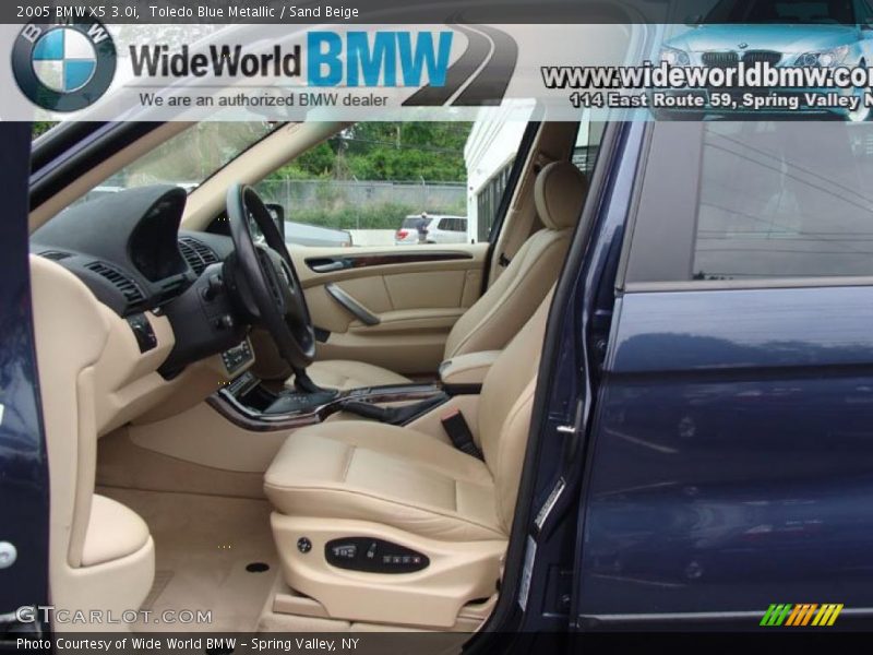 Toledo Blue Metallic / Sand Beige 2005 BMW X5 3.0i