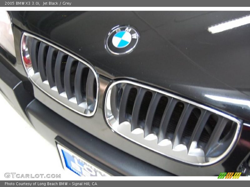 Jet Black / Grey 2005 BMW X3 3.0i