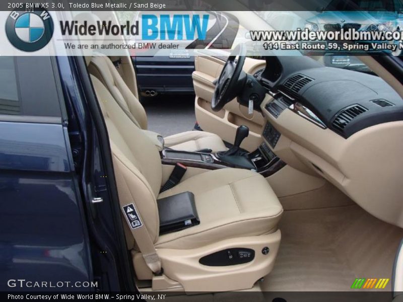 Toledo Blue Metallic / Sand Beige 2005 BMW X5 3.0i