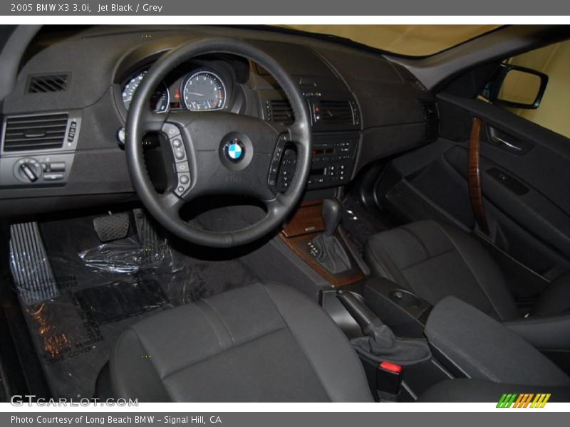 Jet Black / Grey 2005 BMW X3 3.0i