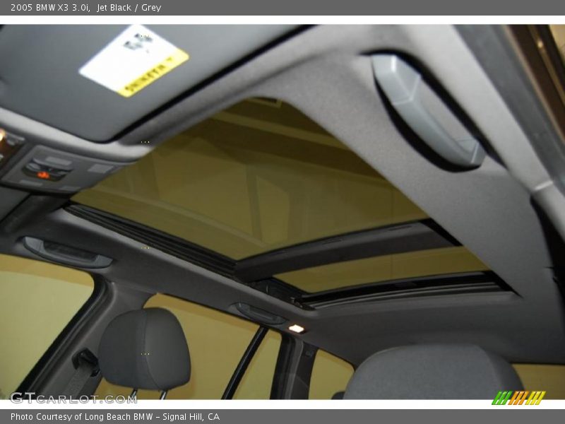 Jet Black / Grey 2005 BMW X3 3.0i
