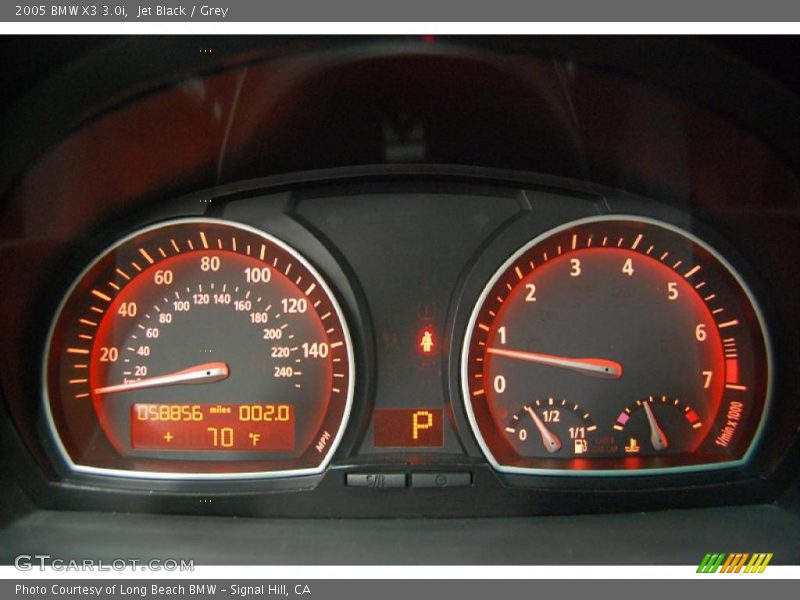 Jet Black / Grey 2005 BMW X3 3.0i