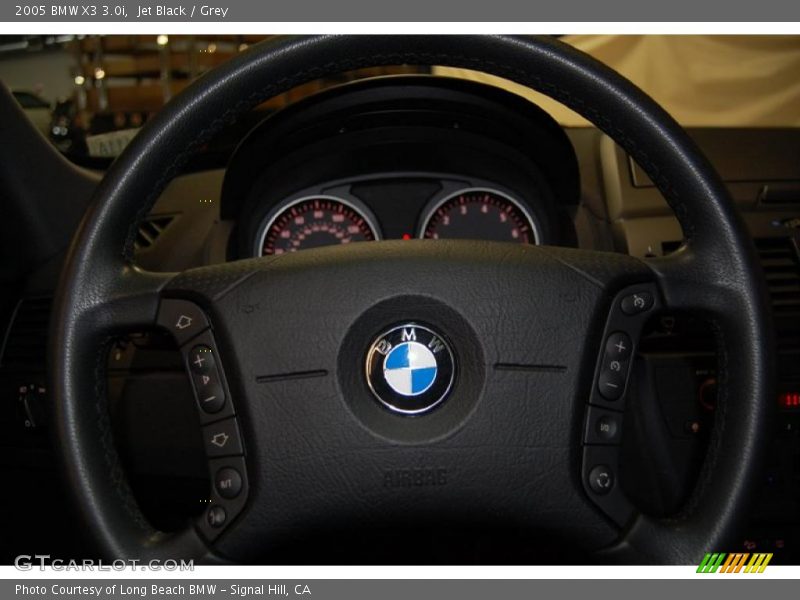 Jet Black / Grey 2005 BMW X3 3.0i
