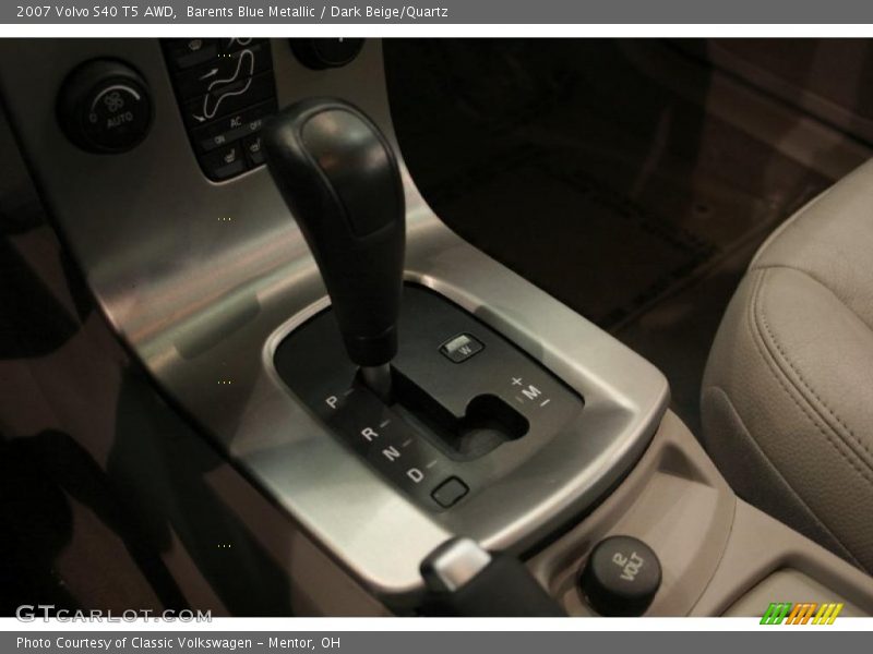 Barents Blue Metallic / Dark Beige/Quartz 2007 Volvo S40 T5 AWD