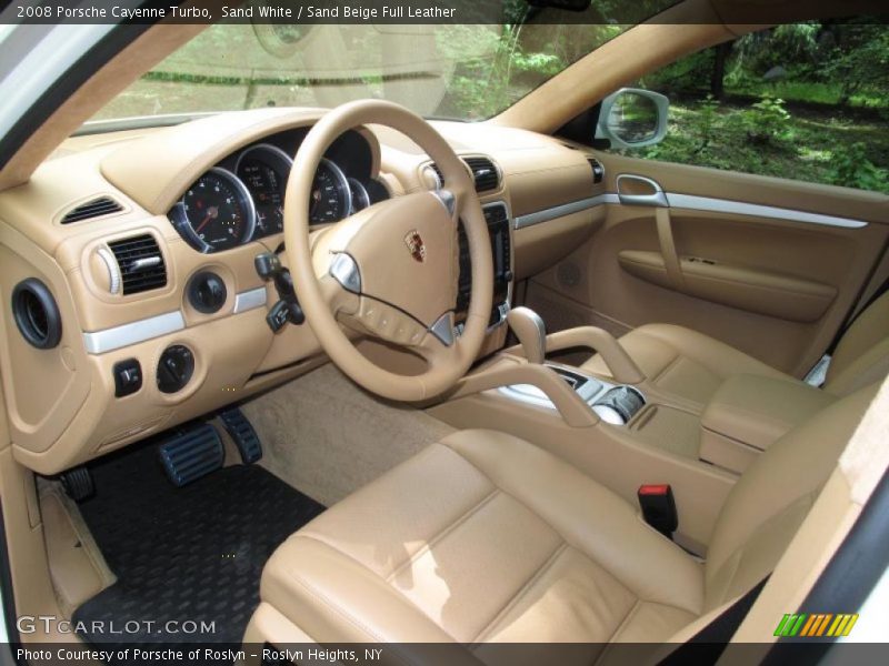 Sand White / Sand Beige Full Leather 2008 Porsche Cayenne Turbo