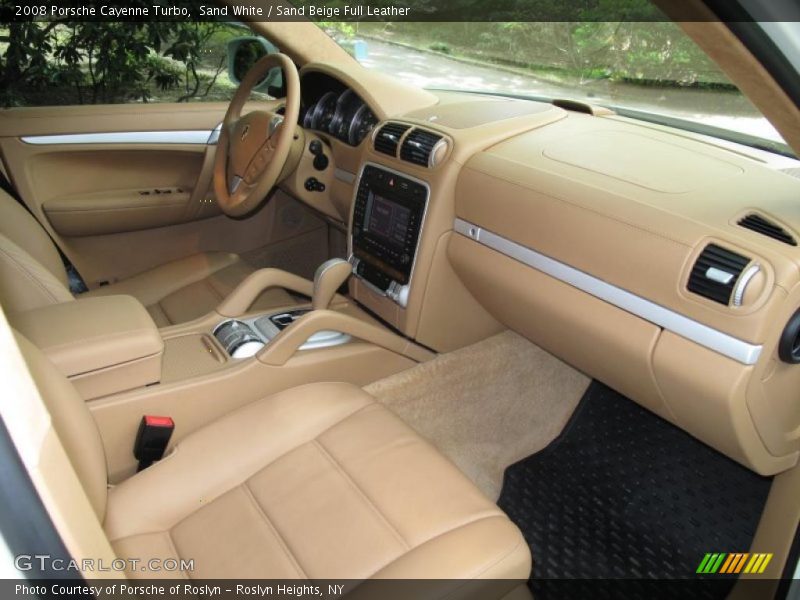 Sand White / Sand Beige Full Leather 2008 Porsche Cayenne Turbo