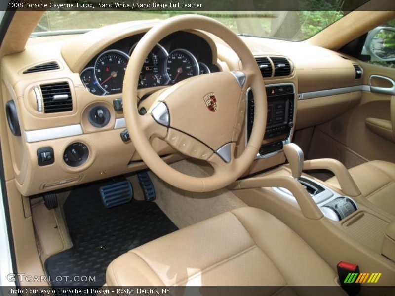Sand White / Sand Beige Full Leather 2008 Porsche Cayenne Turbo