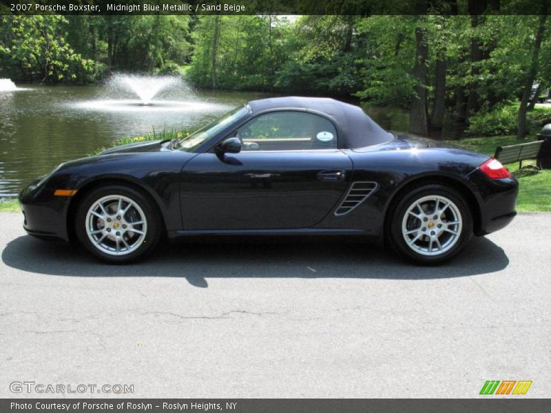 Midnight Blue Metallic / Sand Beige 2007 Porsche Boxster