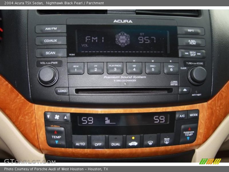 Nighthawk Black Pearl / Parchment 2004 Acura TSX Sedan