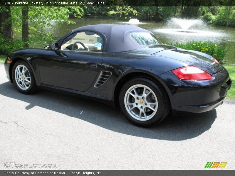Midnight Blue Metallic / Sand Beige 2007 Porsche Boxster