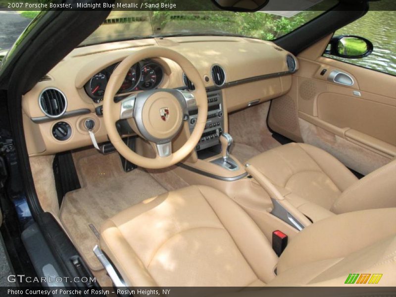 Midnight Blue Metallic / Sand Beige 2007 Porsche Boxster