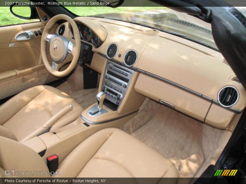 Midnight Blue Metallic / Sand Beige 2007 Porsche Boxster