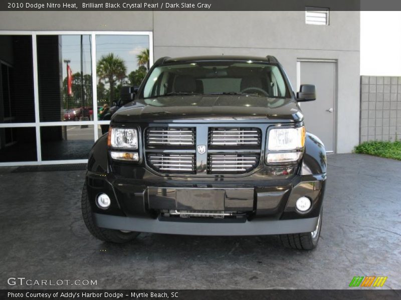 Brilliant Black Crystal Pearl / Dark Slate Gray 2010 Dodge Nitro Heat