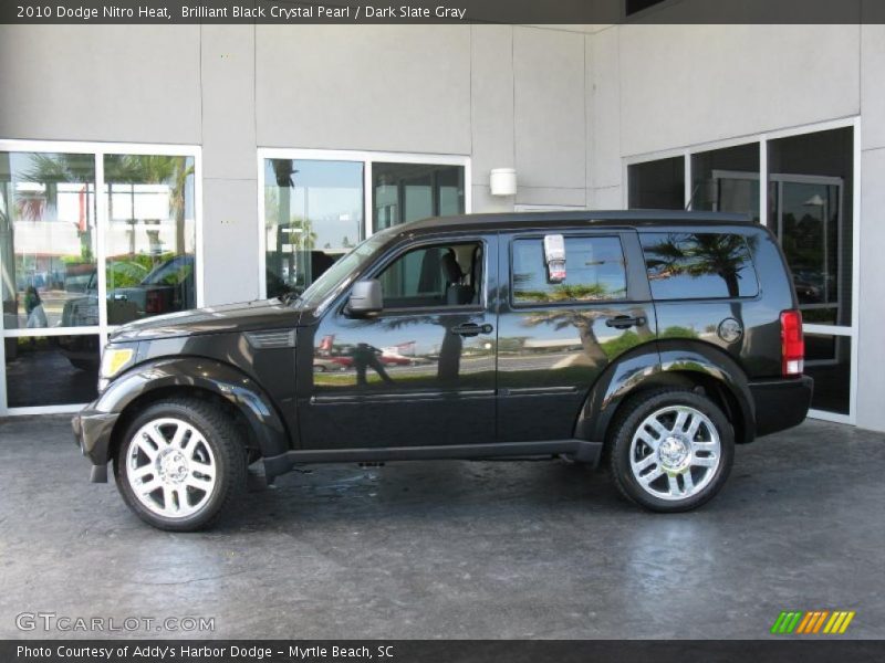 Brilliant Black Crystal Pearl / Dark Slate Gray 2010 Dodge Nitro Heat