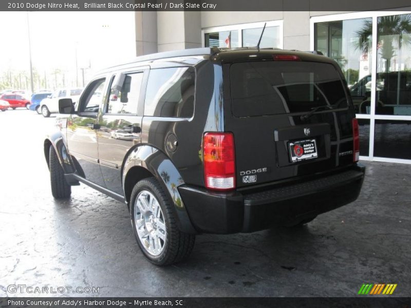 Brilliant Black Crystal Pearl / Dark Slate Gray 2010 Dodge Nitro Heat
