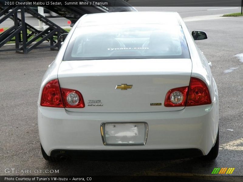 Summit White / Titanium 2010 Chevrolet Malibu LS Sedan