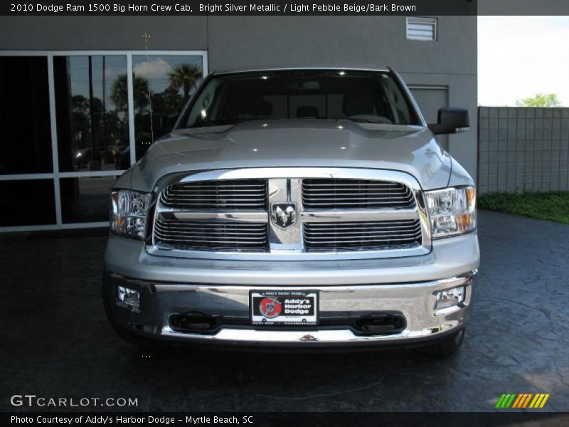 Bright Silver Metallic / Light Pebble Beige/Bark Brown 2010 Dodge Ram 1500 Big Horn Crew Cab