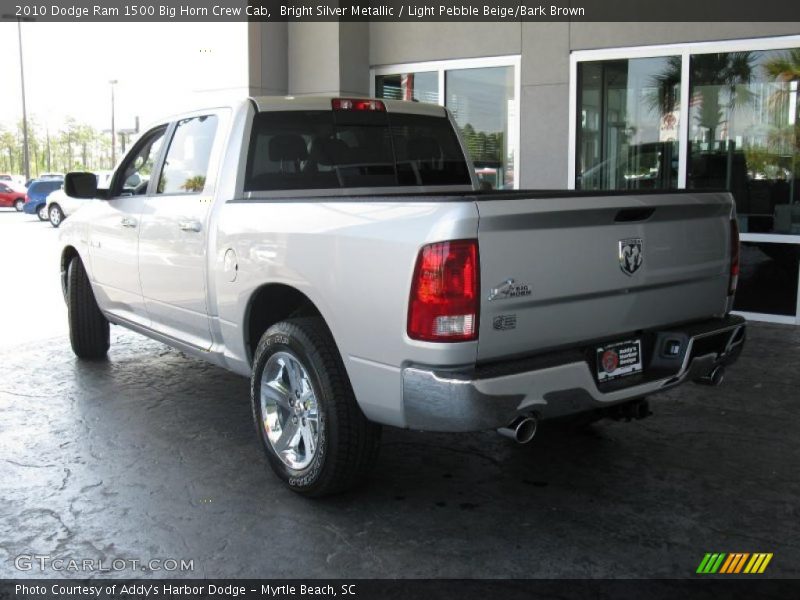 Bright Silver Metallic / Light Pebble Beige/Bark Brown 2010 Dodge Ram 1500 Big Horn Crew Cab