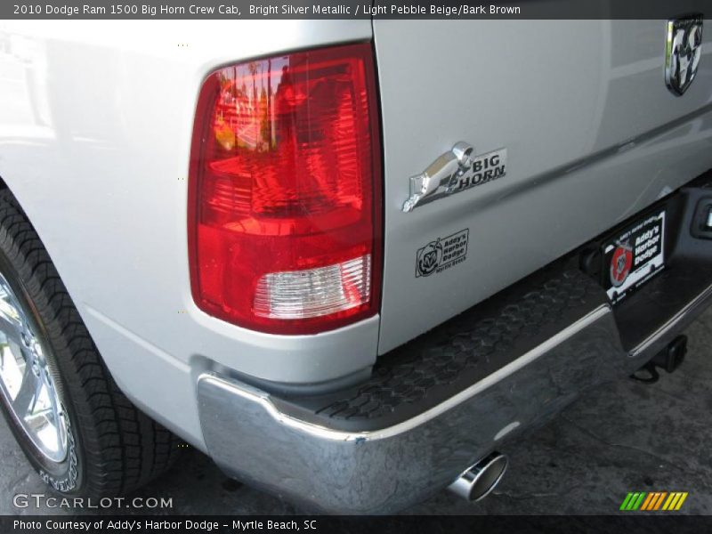 Bright Silver Metallic / Light Pebble Beige/Bark Brown 2010 Dodge Ram 1500 Big Horn Crew Cab